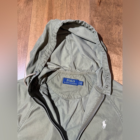 Polo Ralph Lauren Military Jacket Men’s Sz Small Green Twill Utility Casual - Picture 4 of 5